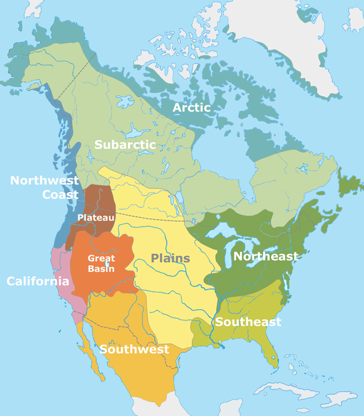 Native American Culture Groups Map - APUSH