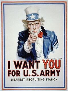 [Uncle Sam WWI Draft Poster] The Court held that Schenck's anti-draft fliers had a serious chance at undermining the United States government's efforts to fight a declared war.