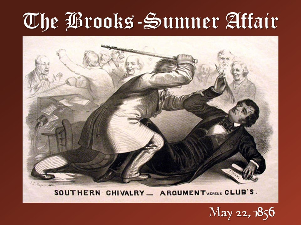 The Brooks-Sumner incident (pictured) is an example of modern chivalry in action.
